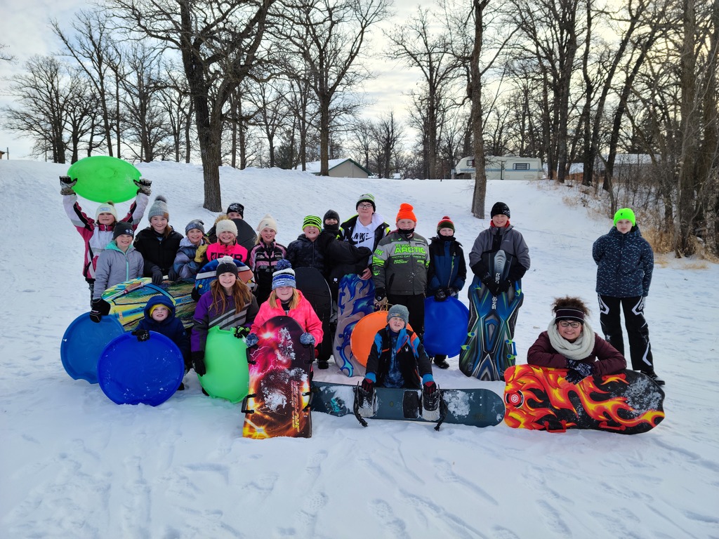 Mrs. Augustine's 6th graders went sledding for their 2nd quarter responsibility party. #gofreeze