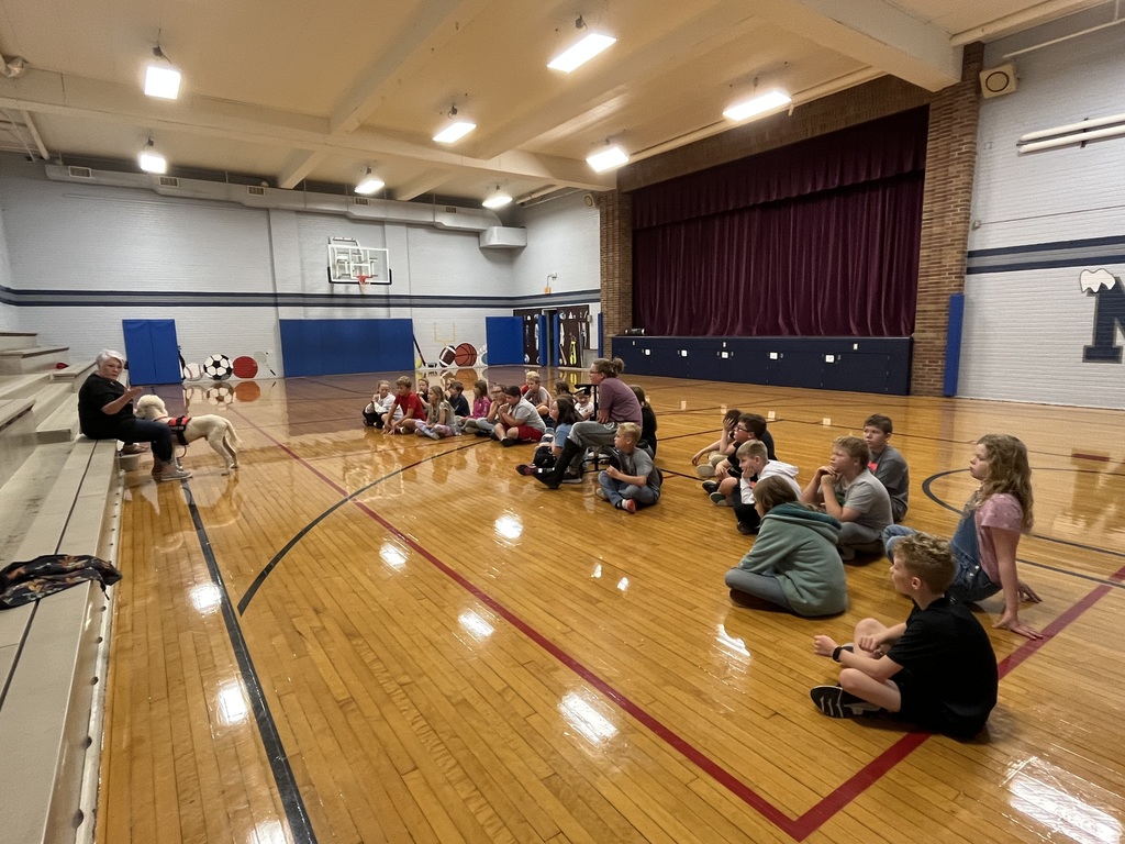 Teri Waterworth presented to 5th grade on dog obedience to go along with our service dog unit in Reading this week.