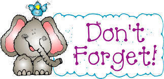 Don't forget