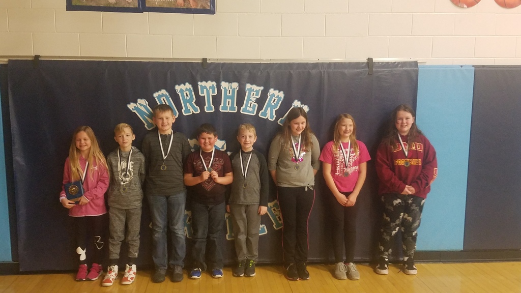 The 3rd and 4th grade spelling bee was held on Jan. 7th. 3rd graders Brier Wollin, Austin Skjerven, Elly LeClaire, and April Holthusen and 4th graders Hailey Johnson,  Brekken Bring, Payton Robinette, and Sawyer Brandon participated. 3rd grader, April Holthusen was the champion speller!